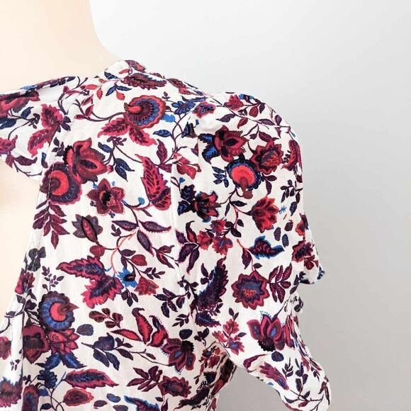 Jack Wills Floral Short Sleeve Romper with Pockets - Picture 4 of 7